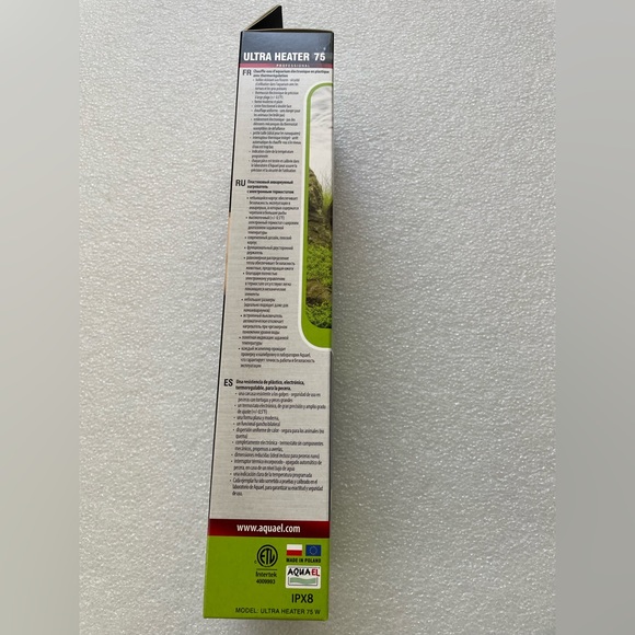 Aquael Ultra Aquarium Heater for Freshwater/Saltwater Aquariums 75 Watt $65 - Picture 4 of 6